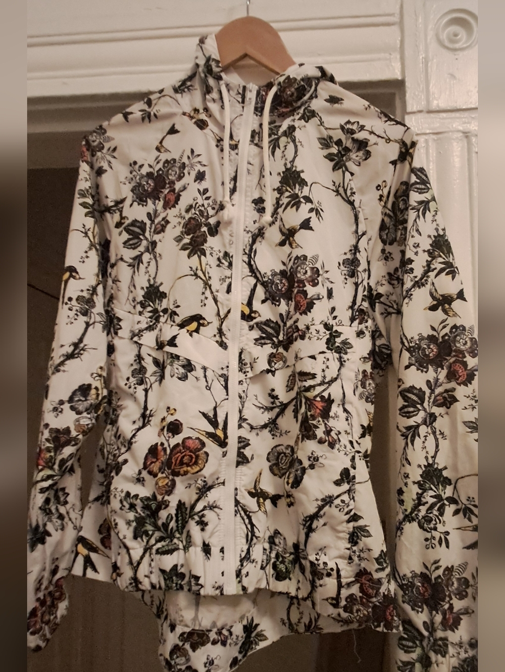 Unionbay Floral - Bird Light Weight Vented Back Hooded Jacket